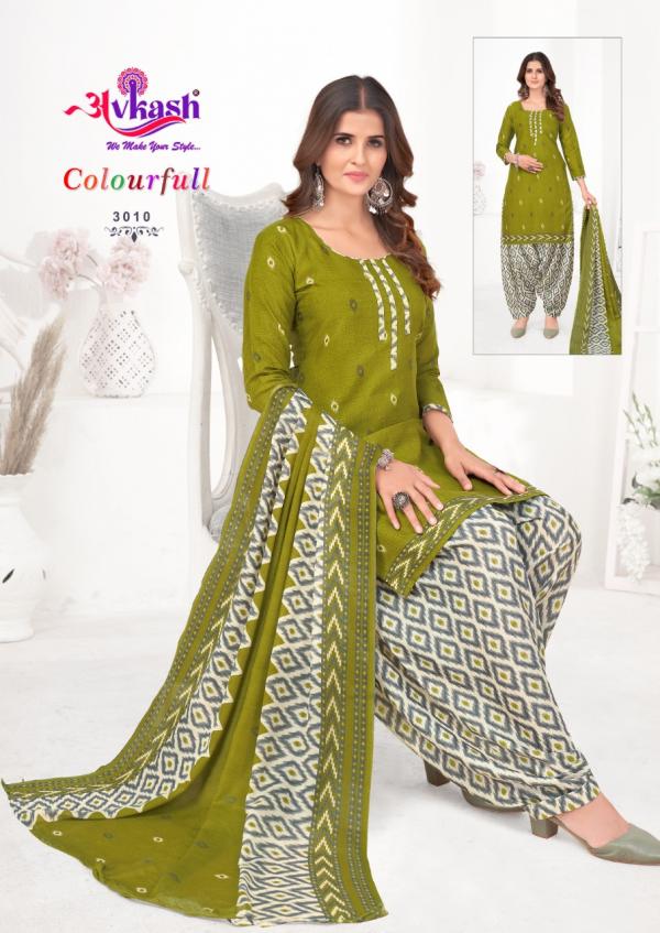 Avkash Colourfull Patiyala Vol-3 Cotton Designer Readymade Suit